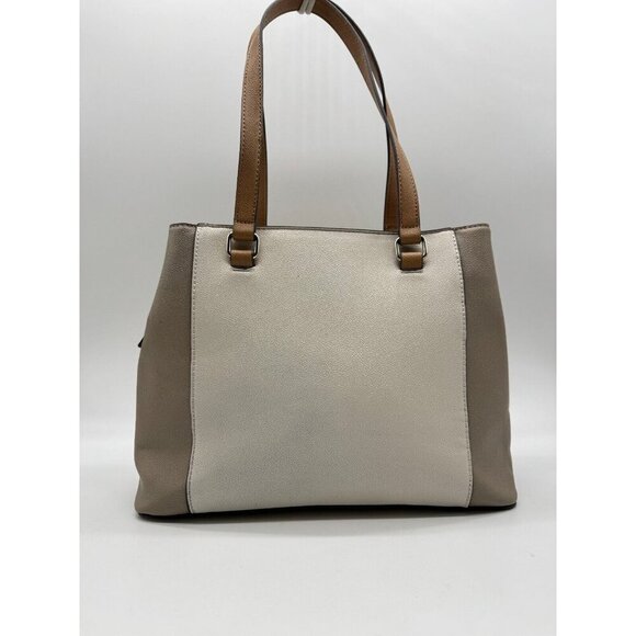 Guess Trixy faux-leather medium tote shopper bag - Taupe /Beige (Used) - Picture 7 of 12